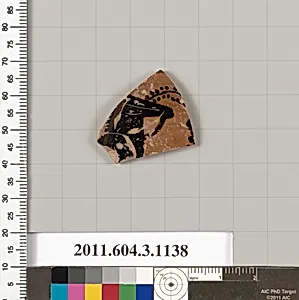 Terracotta fragment of a mastoid (drinking cup with narrow base) or a kyathos (cup-shaped ladle) by Unknown Artist