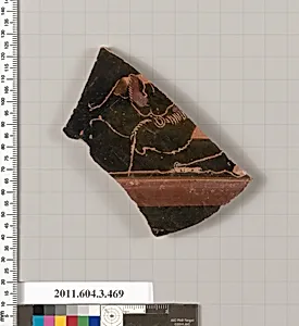 Terracotta fragment of a Panathenaic prize amphora by Unknown Artist