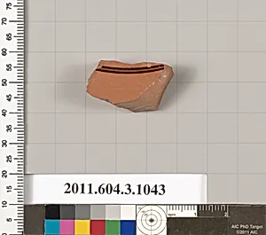 Terracotta fragment of a plate? by Unknown Artist
