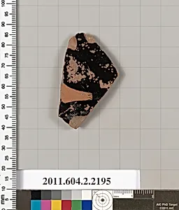 Terracotta fragment of a pot; unglazed on the inside by Unknown Artist