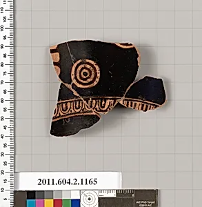 Terracotta fragment of a skyphos (deep drinking cup)