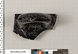 Terracotta fragment of a skyphos (deep drinking cup)