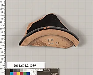 Terracotta fragment of a skyphos (deep drinking cup)