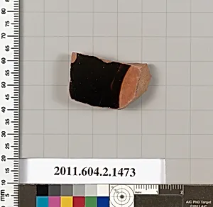 Terracotta fragment of a skyphos (deep drinking cup)? by Unknown Artist