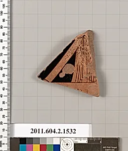 Terracotta fragment of a skyphos (deep drinking cup) by Unknown Artist