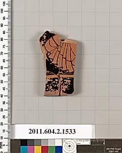 Terracotta fragment of a skyphos (deep drinking cup) by Unknown Artist