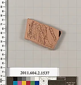 Terracotta fragment of a skyphos (deep drinking cup)