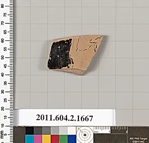 Terracotta fragment of a skyphos (deep drinking cup) by Unknown Artist