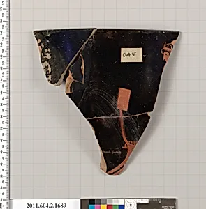 Terracotta fragment of a skyphos (deep drinking cup)