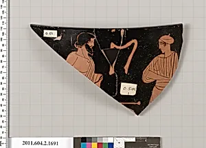Terracotta fragment of a skyphos (deep drinking cup) by Unknown Artist