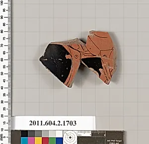Terracotta fragment of a skyphos (deep drinking cup) by Unknown Artist