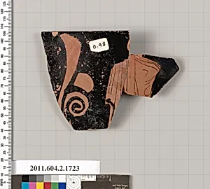 Terracotta fragment of a skyphos (deep drinking cup) by Unknown Artist