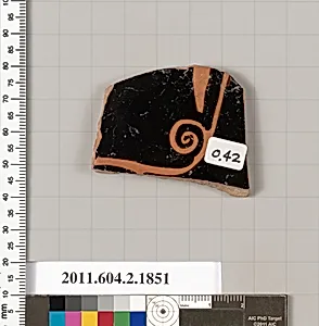 Terracotta fragment of a skyphos (deep drinking cup) by Unknown Artist