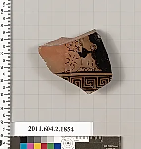 Terracotta fragment of a skyphos (deep drinking cup) by Unknown Artist