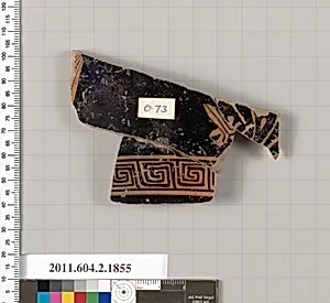 Terracotta fragment of a skyphos (deep drinking cup)