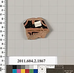 Terracotta fragment of a skyphos (deep drinking cup) by Unknown Artist
