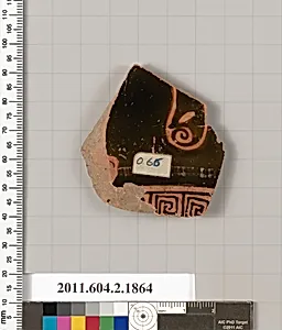 Terracotta fragment of a skyphos (deep drinking cup)