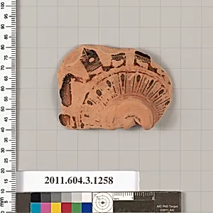 Terracotta fragment of a skyphos (deep drinking cup)? by Unknown Artist