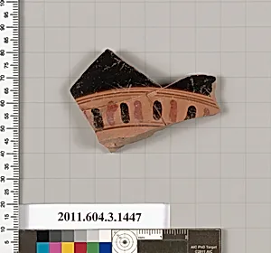 Terracotta fragment of a skyphos (deep drinking cup) by Unknown Artist