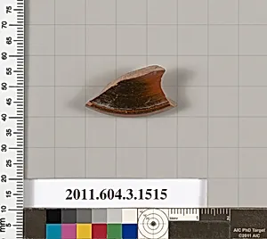 Terracotta fragment of a skyphos (deep drinking cup)? by Unknown Artist
