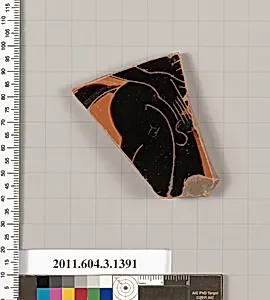 Terracotta fragment of a skyphos (deep drinking cup) by Unknown Artist