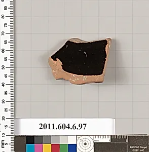 Terracotta fragment of a skyphos (deep drinking cup)? by Unknown Artist