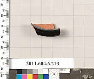 Terracotta fragment of a skyphos (deep drinking cup)? by Unknown Artist