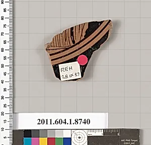 Terracotta fragment of a stemless cup
