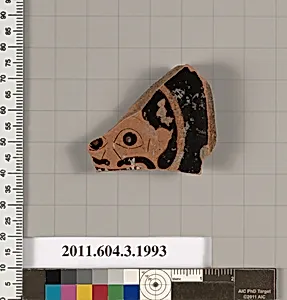 Terracotta fragment of a stemless cup (drinking cup) by Unknown Artist
