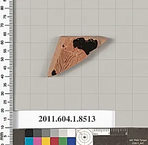 Terracotta fragment of a stemless kylix (drinking cup) by Unknown Artist