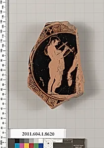 Terracotta fragment of a stemless kylix (drinking cup) by Unknown Artist