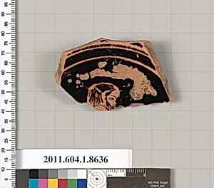 Terracotta fragment of a stemless kylix (drinking cup) by Unknown Artist