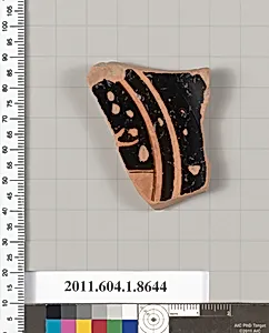 Terracotta fragment of a stemless kylix (drinking cup) by Unknown Artist