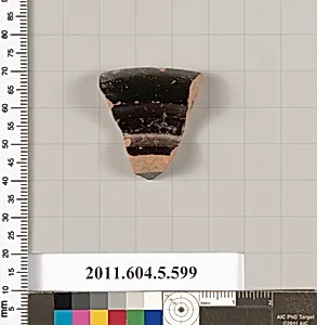 Terracotta fragment of a stemless kylix (drinking cup) by Unknown Artist