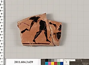 Terracotta fragment of a volute-krater (bowl for mixing wine and water) by Unknown Artist
