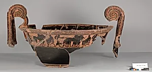 Terracotta fragment of a volute-krater (bowl for mixing wine and water) by Unknown Artist