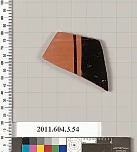Terracotta fragment of an amphora (jar)? by Unknown Artist