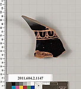 Terracotta fragment of an oinochoe: chous (jug)