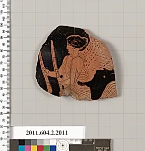 Terracotta fragment of an oinochoe: chous (jug) by Unknown Artist