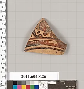 Terracotta fragment of an oinochoe (jug) or an olpe (jug)? by Unknown Artist