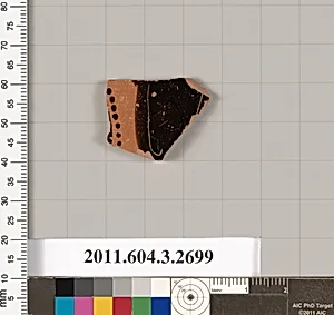 Terracotta fragment of an oinochoe (jug) or olpe (jug) by Unknown Artist