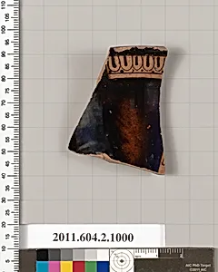 Terracotta fragment of an oinochoe: olpe (jug)