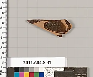 Terracotta fragment of an open shape by Unknown Artist