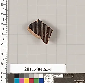 Terracotta fragment of an open shape by Unknown Artist