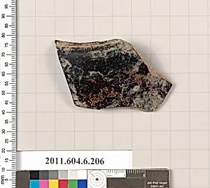 Terracotta fragment of an open shape by Unknown Artist