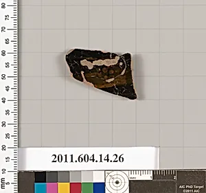 Terracotta fragment of an undetermined open shape by Unknown Artist