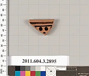 Terracotta fragment of an undetermined shape by Unknown Artist