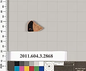 Terracotta fragment of an undetermined shape by Unknown Artist
