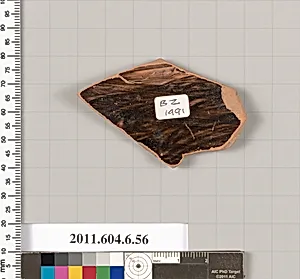 Terracotta fragment of an undetermined shape by Unknown Artist