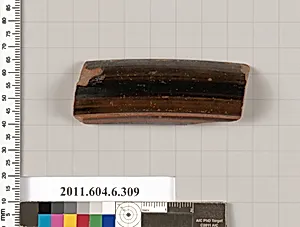 Terracotta fragment of an undetermined shape by Unknown Artist